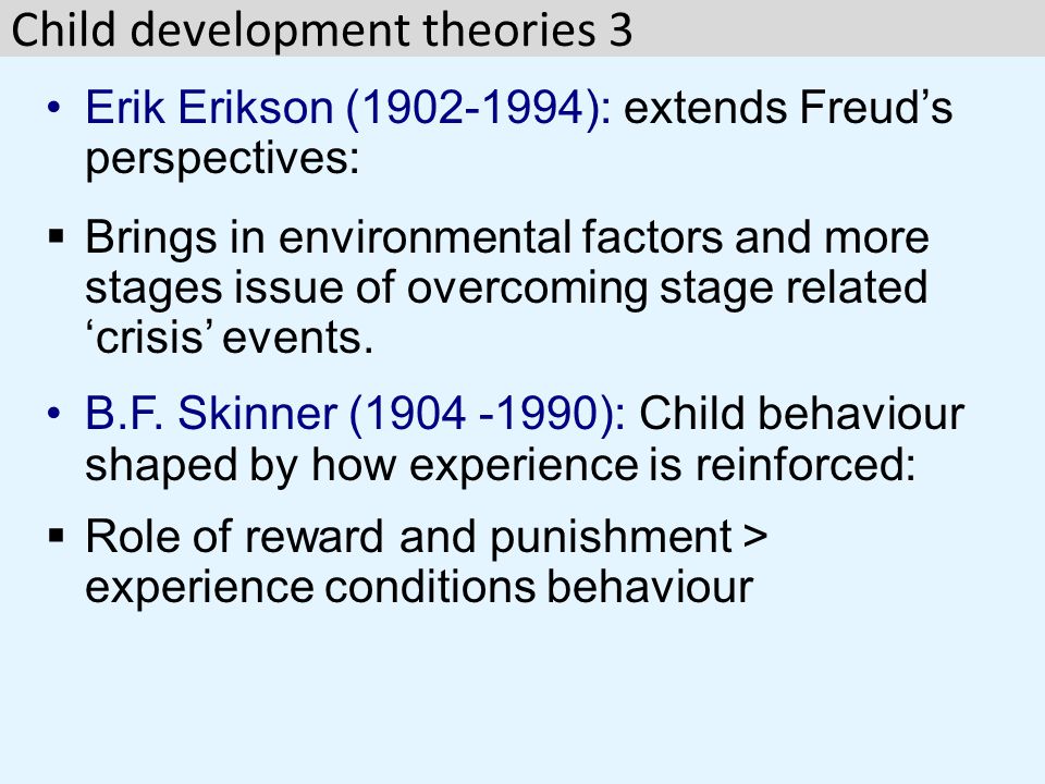 An introduction to the theories by sigmund freud and b f skinner